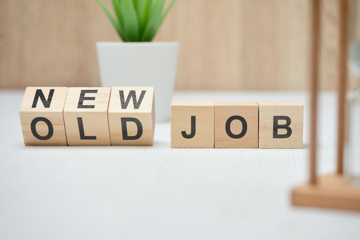 old and new job title